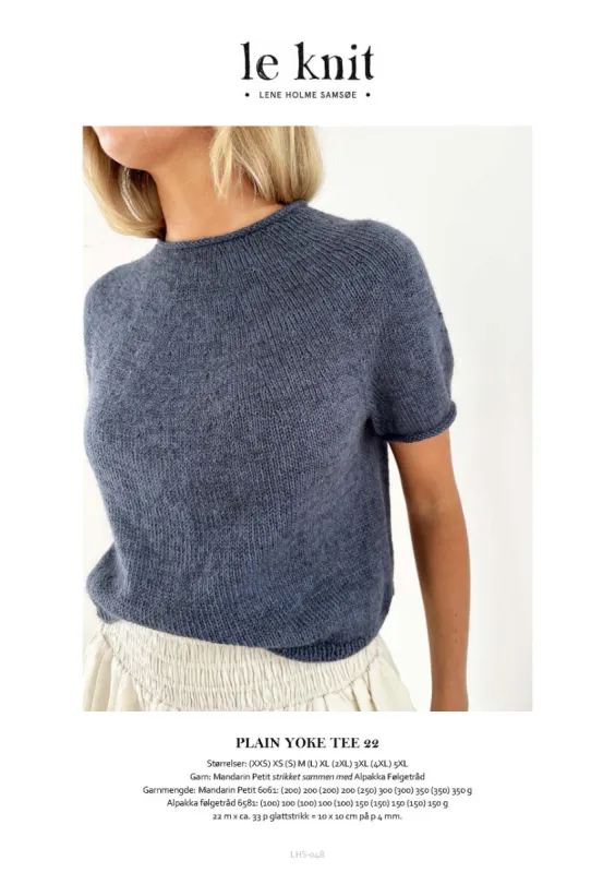 LHS-48 Plain yoke tee 22 oppskrift