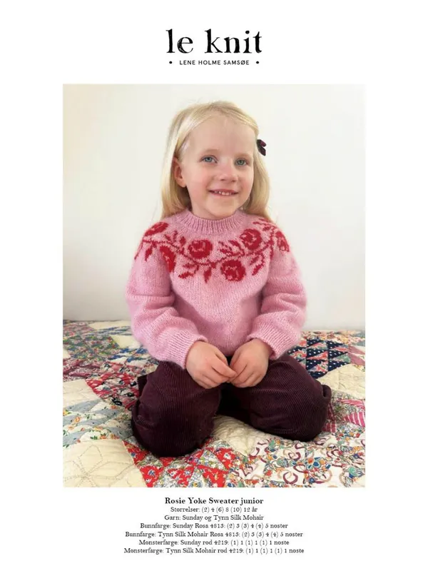 LHS-80 Rosie Yoke Sweater junior oppskrift