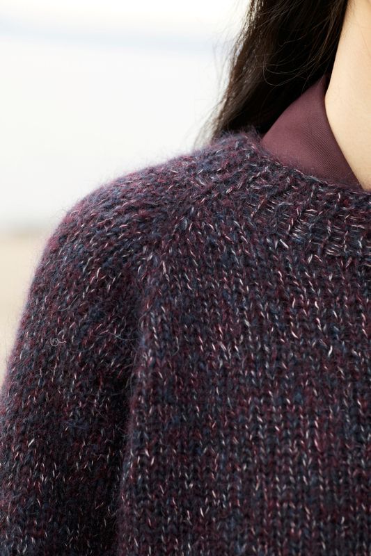 Gaya høstgenser (Aubergine)