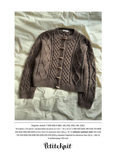 Hovedbilde PK-275 Dagmar Jacket oppskrift