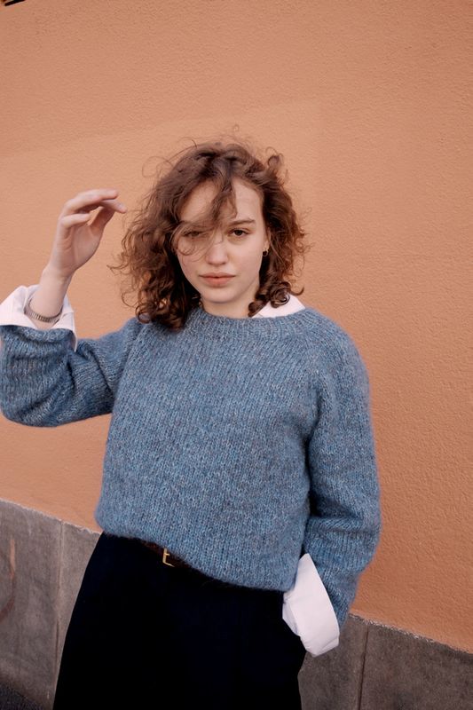 Gaya høstgenser (Himmelblå) 