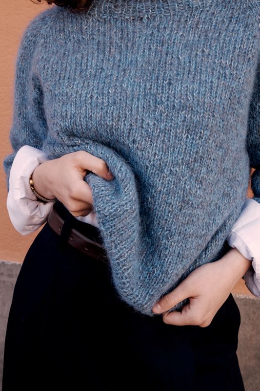 Gaya høstgenser (Himmelblå) 