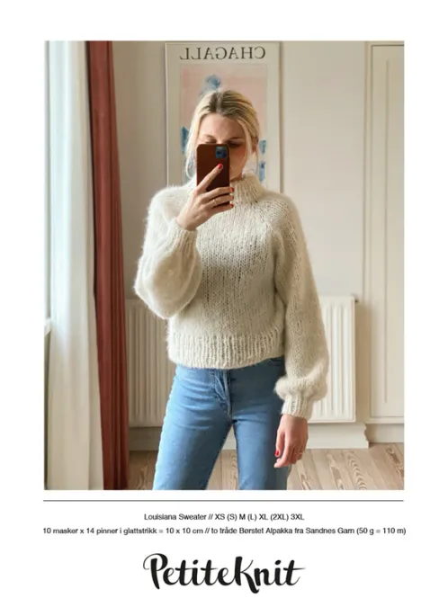 Hovedbilde PK-40 Louisiana Sweater oppskrift