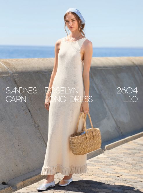 Hovedbilde 2604  Nr. 10 Roselyn Long Dress oppskrift