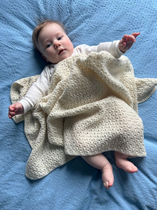 527 Aven babyteppe oppskrift
