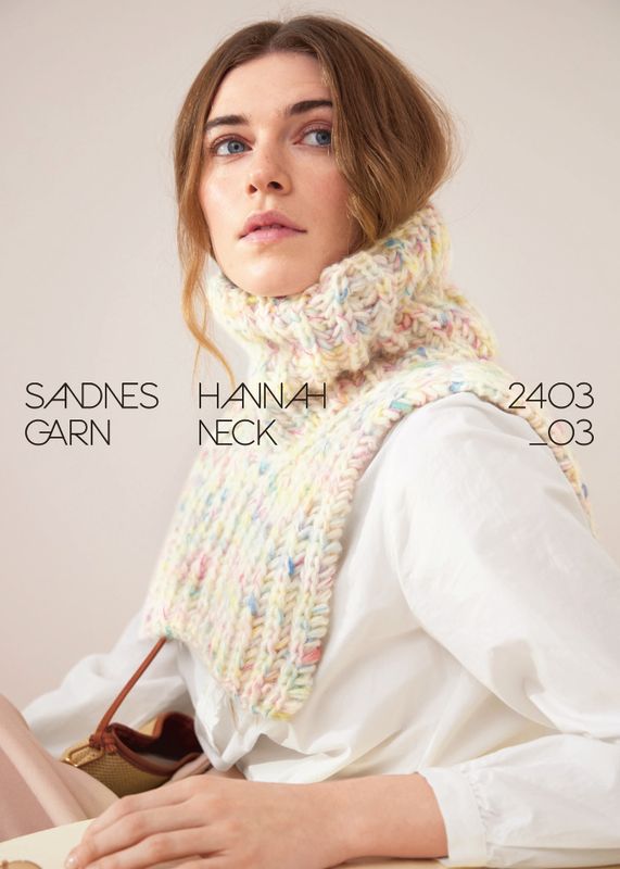 Enkeltoppskrift / 2403 DIY / Nr. 3a  Hannah neck