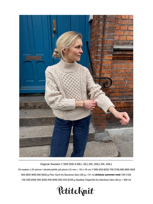 Hovedbilde PK-274 Dagmar Sweater oppskrift