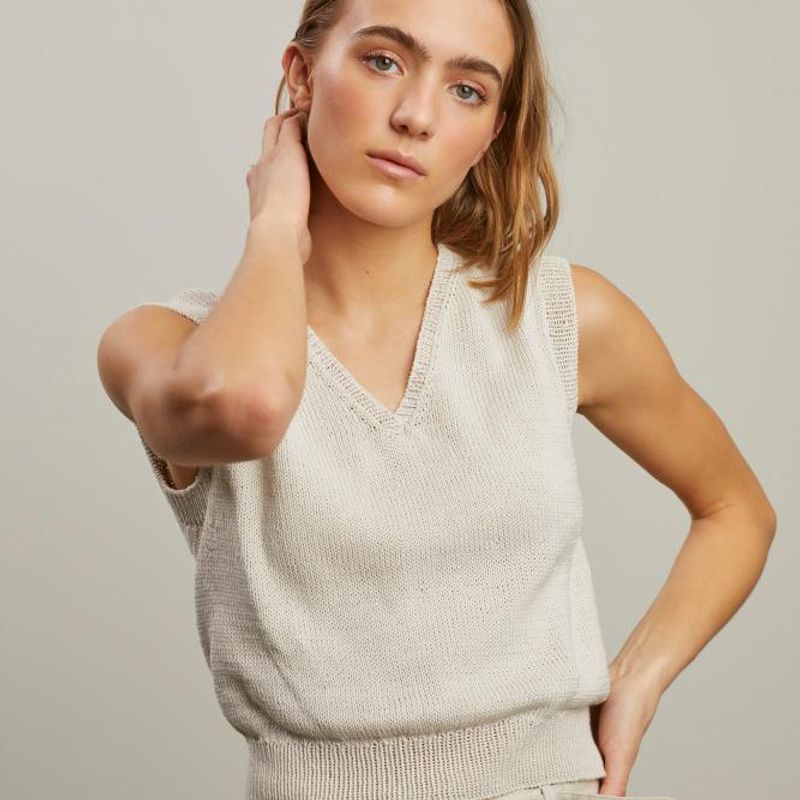 Rose sommervest (beige) 