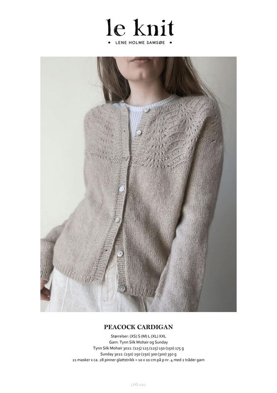 Peacock Cardigan / Leknit / LHS-22 