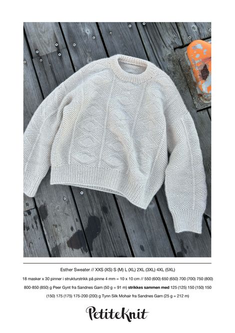 Hovedbilde PK-240 Esther Sweater oppskrift