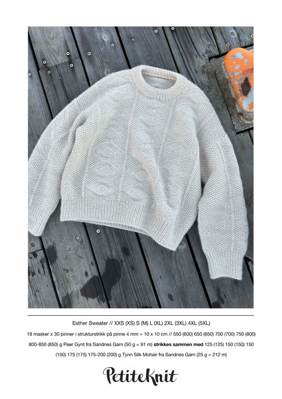 PK-240 Esther Sweater oppskrift