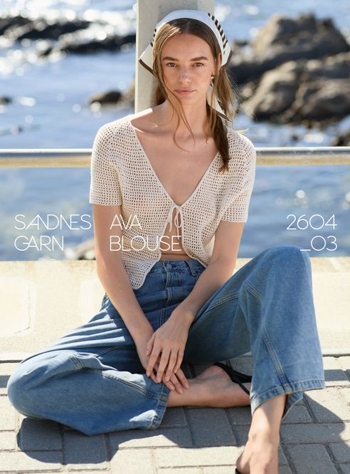 Hovedbilde 2604 Nr. 3 Ava Blouse oppskrift
